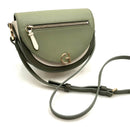 COLE HAAN Sage Cream Olive Colobrlock Tea Leaf  Leather Crescida Crossbody Bag