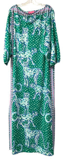 LILLY PULITZER Emerald Isle Blue Pink Leopard Print Silva Maxi Dress