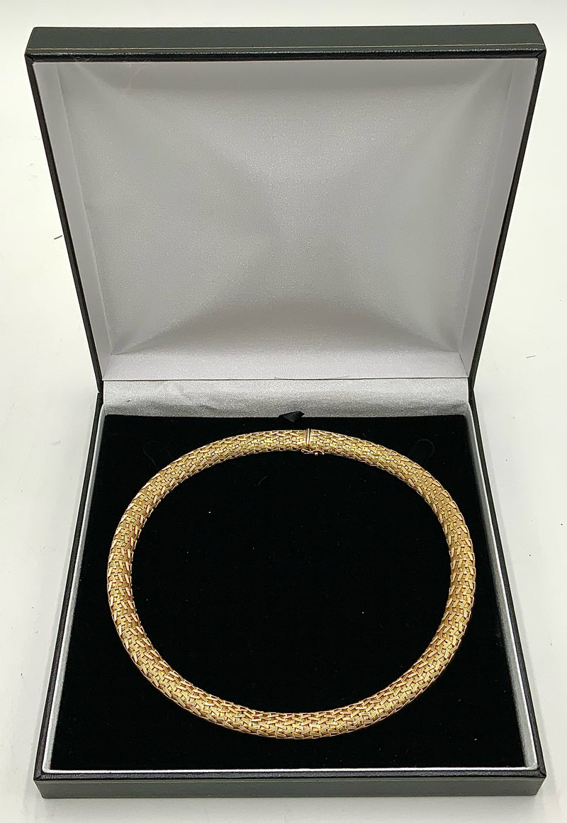 14kt Gold Woven Collar Necklace