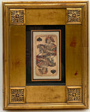 Set/4 Playing Card Prints in Gold Frames