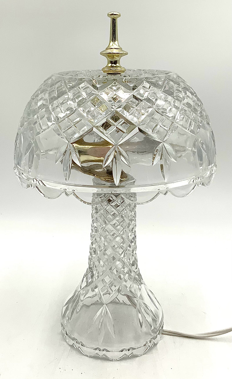 Crystal Table Lamp with Dome Shade