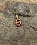 10kt Gold & Synthetic Ruby Pendant
