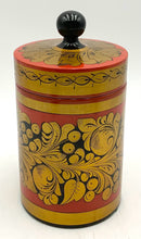 Vintage Russian Khokloma Lacquered Lidded Canister