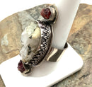 Sterling, Ruby & Quartz Ring
