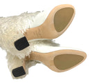 JIMMY CHOO White Calf Leather Fringe Magalie 100 Tall Boots 40.5