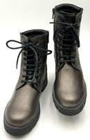 BUENO Steel Metallic Lea "Rage" Combat Style Boot 36
