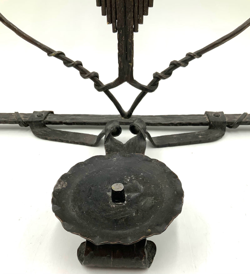 Vintage Handmade Iron Candleholder