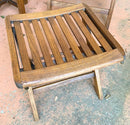 LaneVentures Teak Ottoman