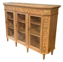 Pine Bookcase With Glass Front