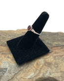 Platinum, Diamond & Pyrope Garnet Ring