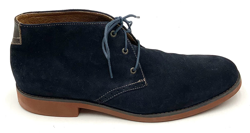 JOHNSTON & MURPHY Navy Suede Chukka Boots 11M