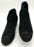 ANTELOPE Black Textured Leather Adora Heeled Boots 39