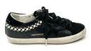 GOLDEN GOOSE Black Leather & Suede Pearl Accent Private Edition Sneakers 39