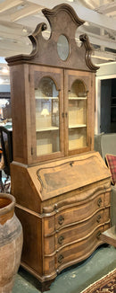 Vintage Burled Wood Secretary