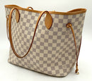 LOUIS VUITTON Damiez Azur Neverfull MM Tote
