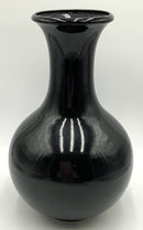 Vintage Black Pottery Vase