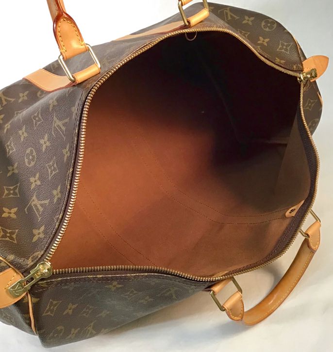 LOUIS VUITTON Monogram Canvas Keepall 55 Duffle Bag