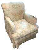 Down Filled Upholstered Club Chair & Ottoman