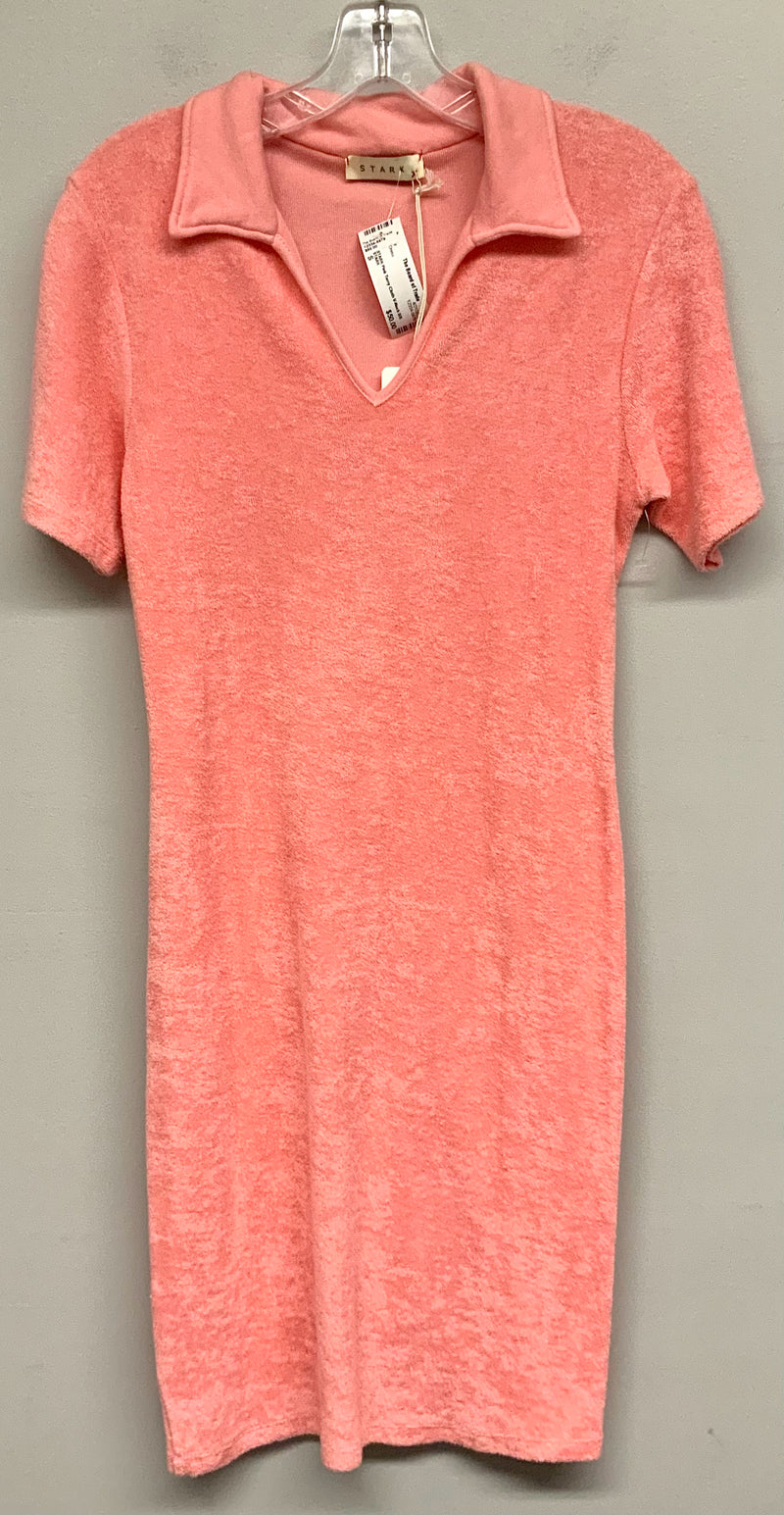 STARK Pink Terry Cloth V-Neck S/S Dress