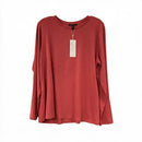 EILEEN FISHER Papaya L/S Crew Neck Top