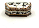 Walnut Box with Mother of Pearl & Abalone Floral Inlay