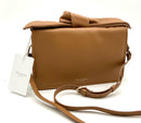 TED BAKER Tan Leather Soft Knot Bow Handle Crossbody Bag