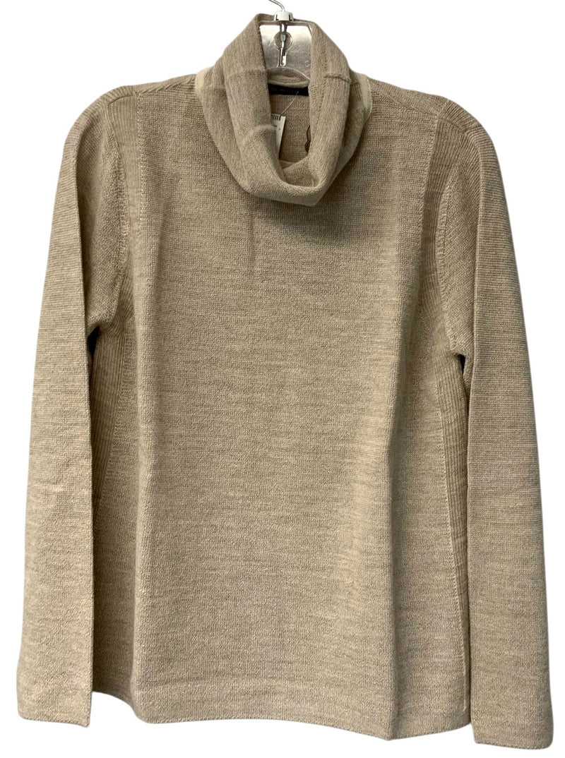 SOL ALPACA Beige Alpaca Links T Neck L/S Sweater