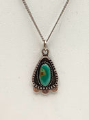 Southwest Style Sterling & Turquoise Necklace
