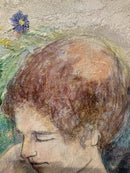 Vintage Painting on Canvas of Couple