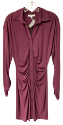 ANATOMIE Mulberry Gathered Front Knit L/S Travel Dress