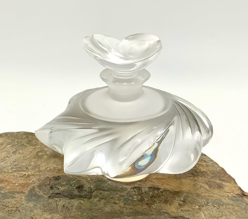 Vintage Lalique Samoa French Crystal Perfume Bottle