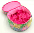 LILLY PULITZER Multi Bright Delight Patchwork Round Cosmetic Case