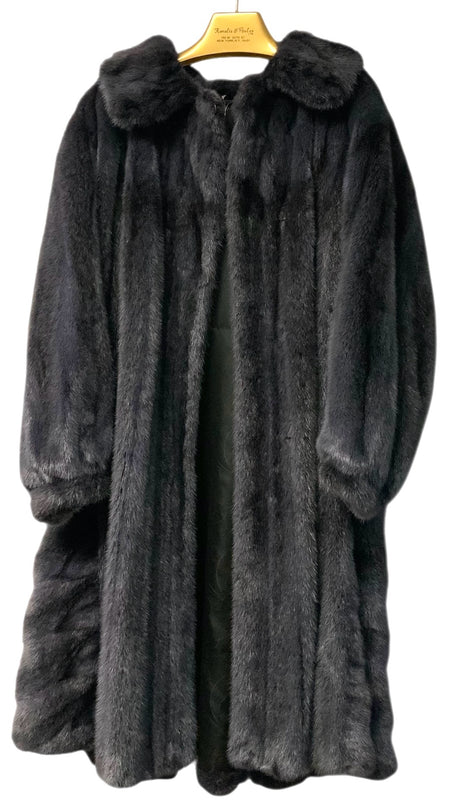 SAGA Moonlight Grey Blue Mink F/L Coat