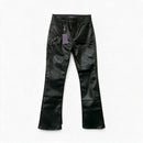 RALPH LAUREN Purple Label Black Coated Cotton Embellished Lizard Jeans sz 27