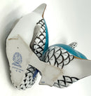 Herend Black Fishnet Swans