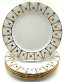 Set/5 Royal Gallery Gold Buffet Dinner Plates