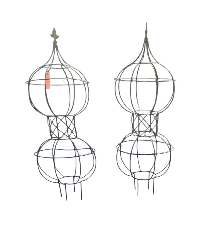 Pair of Wire Topiary Forms