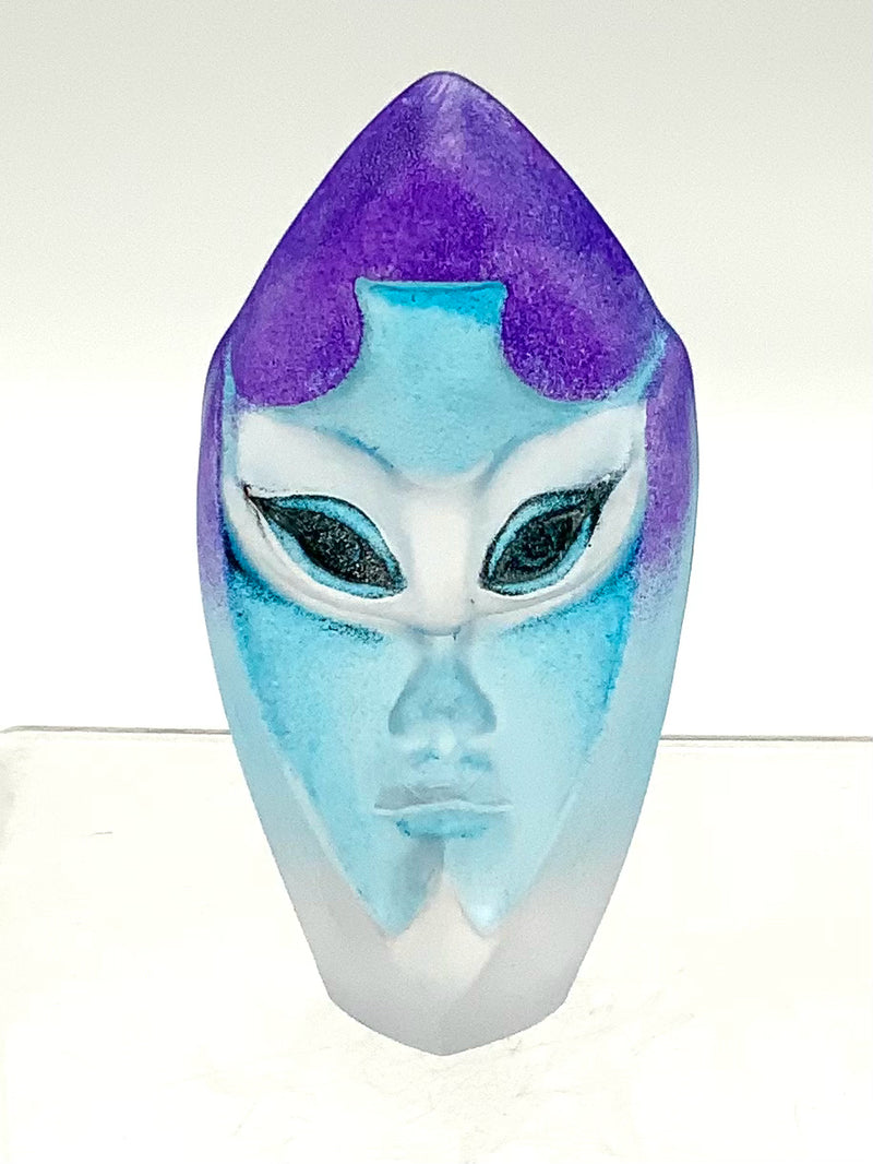 Mats Jonasson Blue Thalia Art Glass