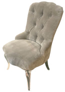 Pair of Caracole Glass Slipper Chairs