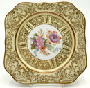 Set/12 Tirschenreuth Gold Rimmed Square Salad Plates