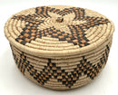 Handmade African Lidded Basket