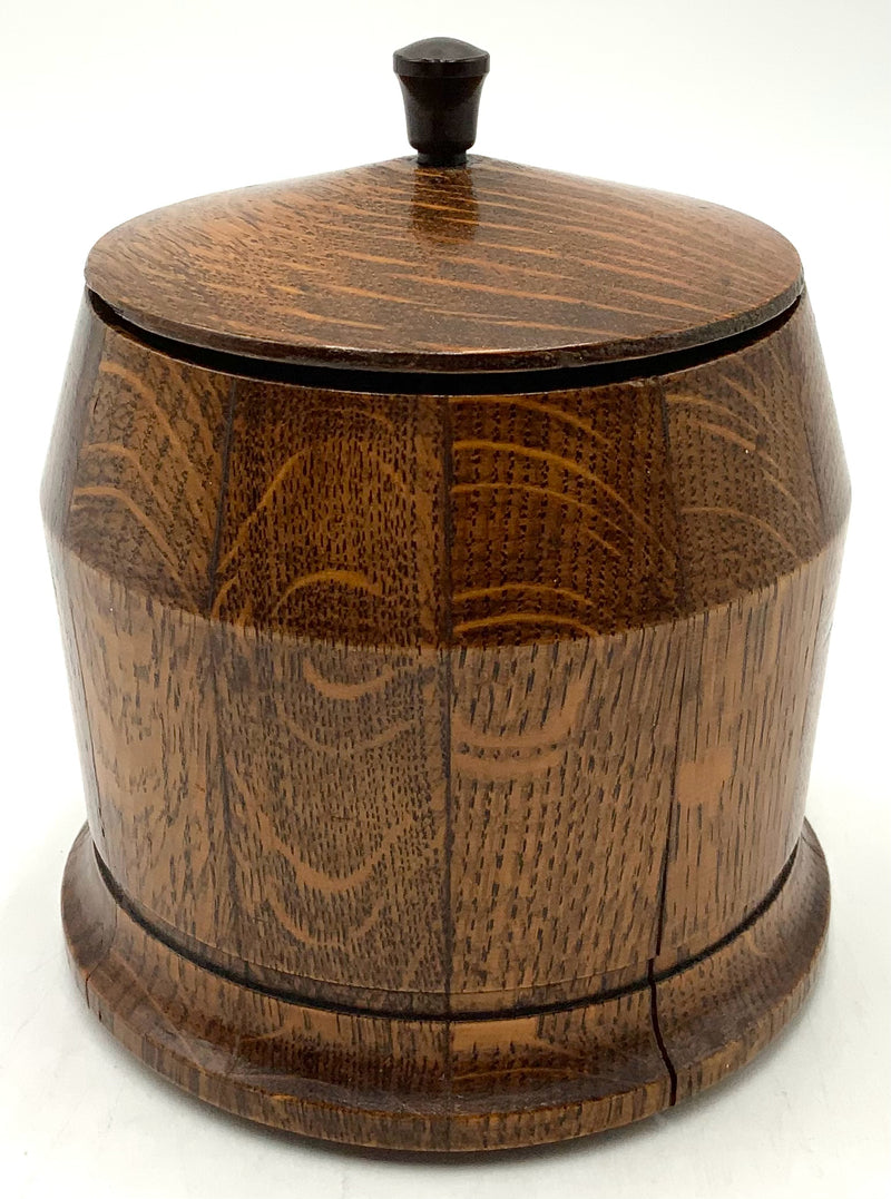 Antique English Oak Tea Caddy
