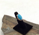 14kt Gold & Blue Agate Ring