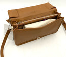 TED BAKER Tan Leather Soft Knot Bow Handle Crossbody Bag