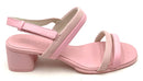 CAMPER Pink Leather Suede Strap Katie Block Heel Sandals 38