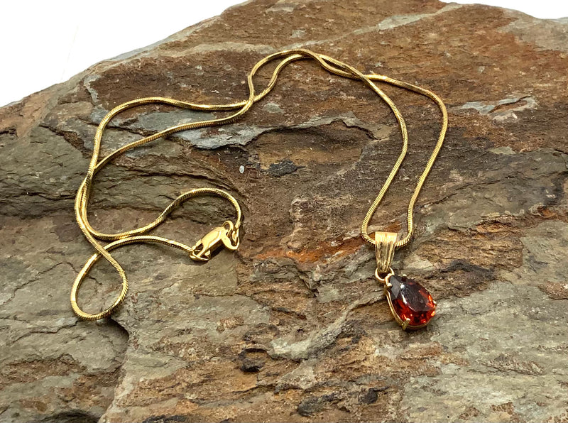 18kt/10kt Gold & Chrome Diopside Necklace