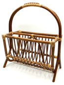 Vintage Rattan Magazine Rack