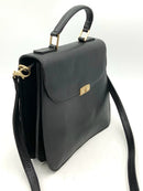 MARK CROSS Vintage Pebbled Leather Top Handle Classic Crossbody Satchel