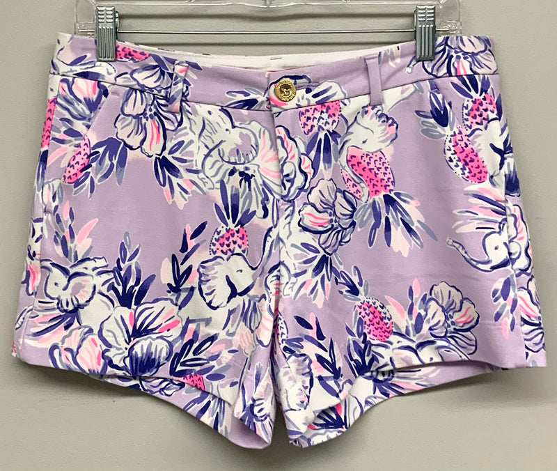 LILLY PULITZER Purple Pink Elephant Print Shorts