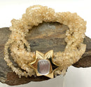 FRANCESCA ROMANA Diana Gold Plated Metal & Citrine Necklace
